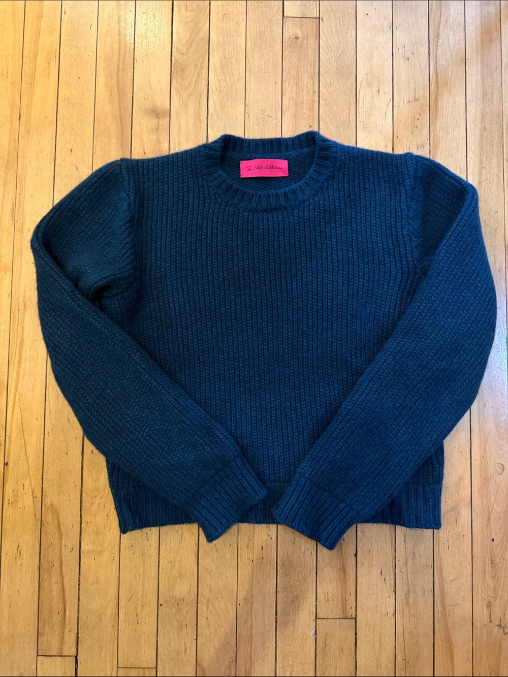 Gorgeous thick Elder Statesman cashmere sweater teal